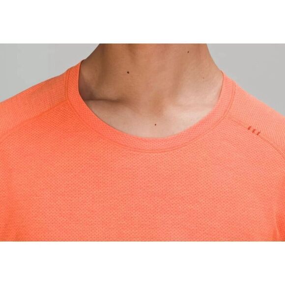 LuLuLemon Metal Vent Tech Short Sleeve Shirt Tee size XL Orange Athletic - Picture 2 of 12